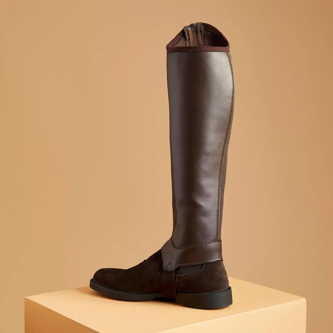 100 Mesh Adult Horse Riding Half-Chaps, No Color, large image number 7