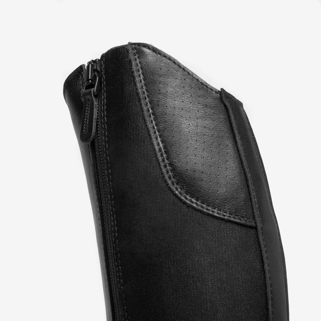 Unisex Horse Riding Leather Jodhpur Boots - 560, Black, No Color, medium