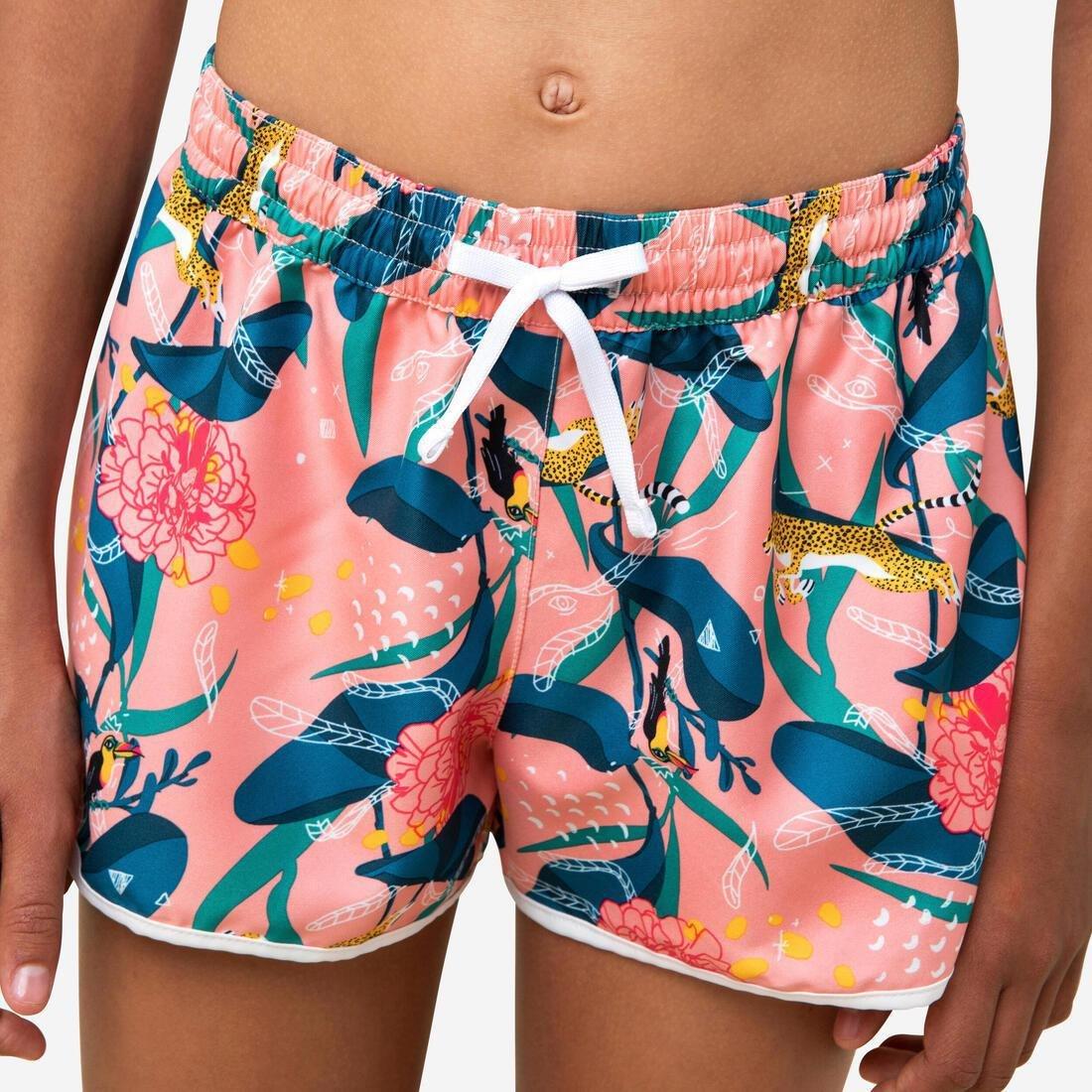 Kids Girls Swim Shorts - 100 Katy, Multicolour, , large image number 1
