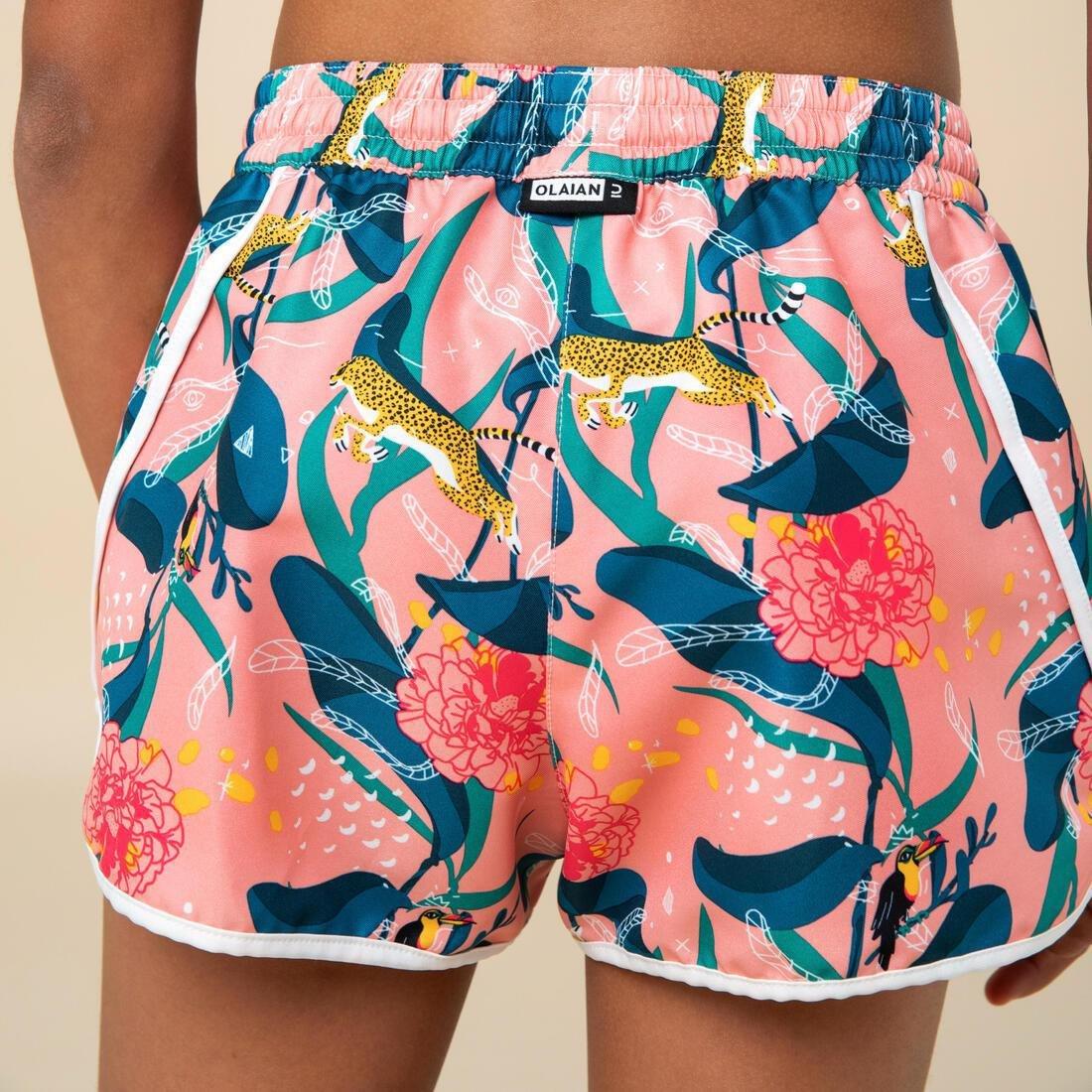 Kids Girls Swim Shorts - 100 Katy, Multicolour, , large image number 9