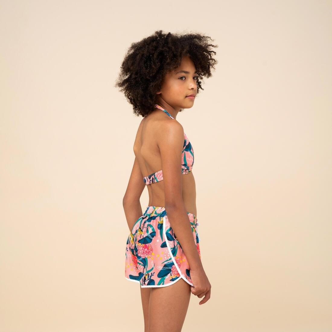 Kids Girls Swim Shorts - 100 Katy, Multicolour, , large image number 11