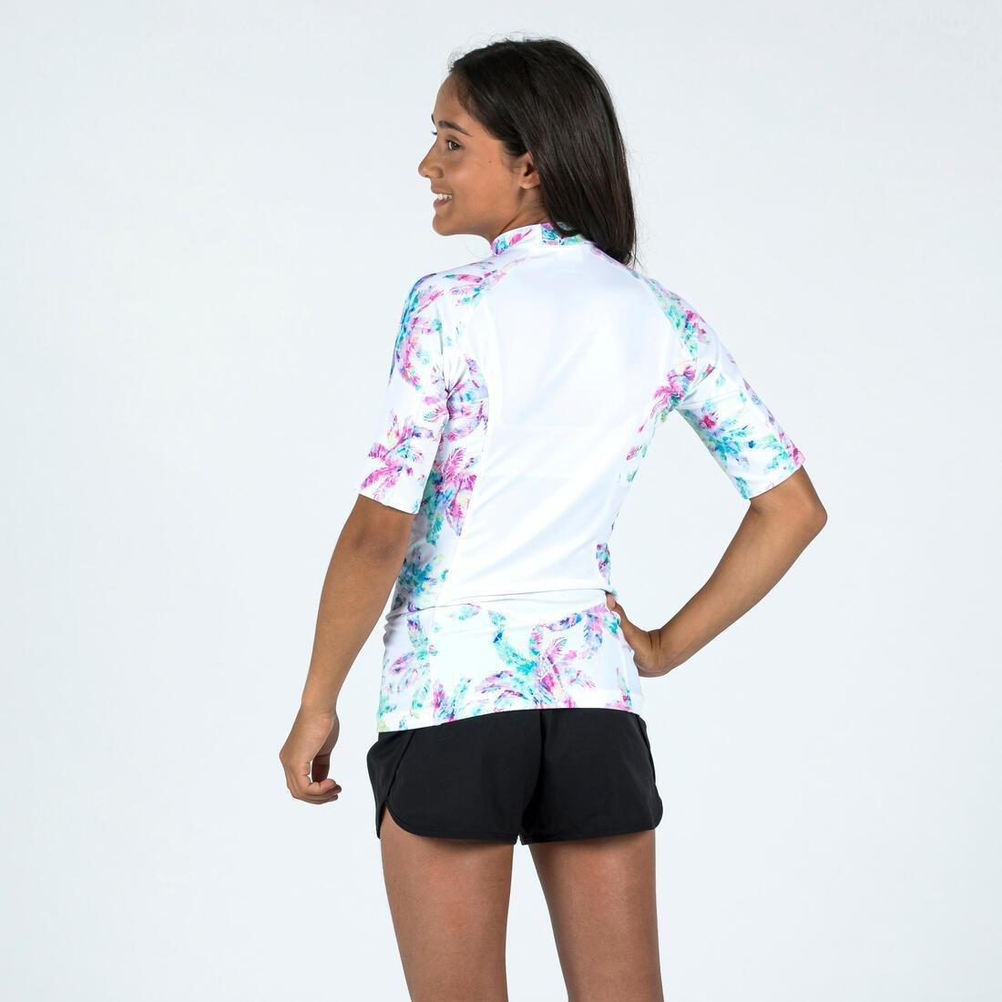 Kids Girls Short Sleeve Sun Top, Multicolour, , large image number 2