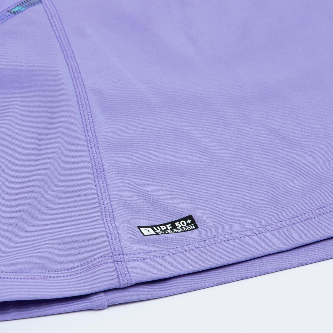 Kids Girls  anti-UV long-sleeved t-shirt - 500, No Color, large image number 5