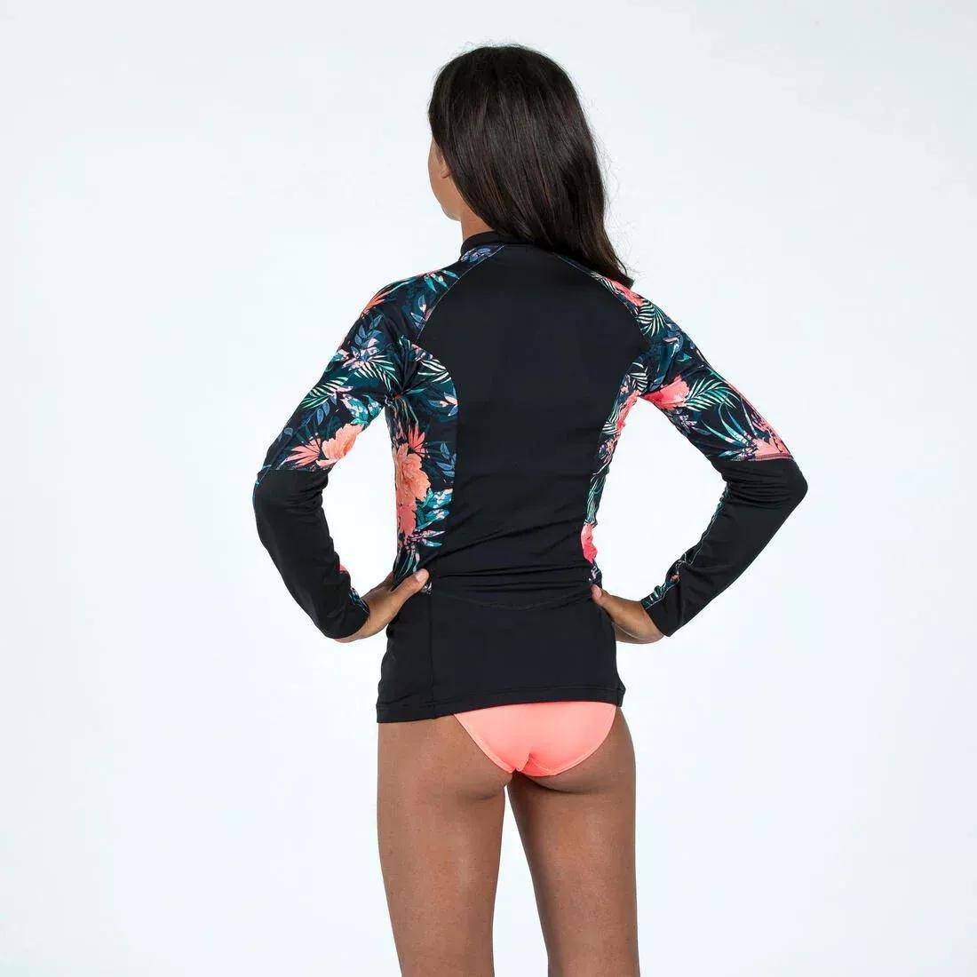 Kids Girls  anti-UV long-sleeved t-shirt - 500, No Color, large image number 8