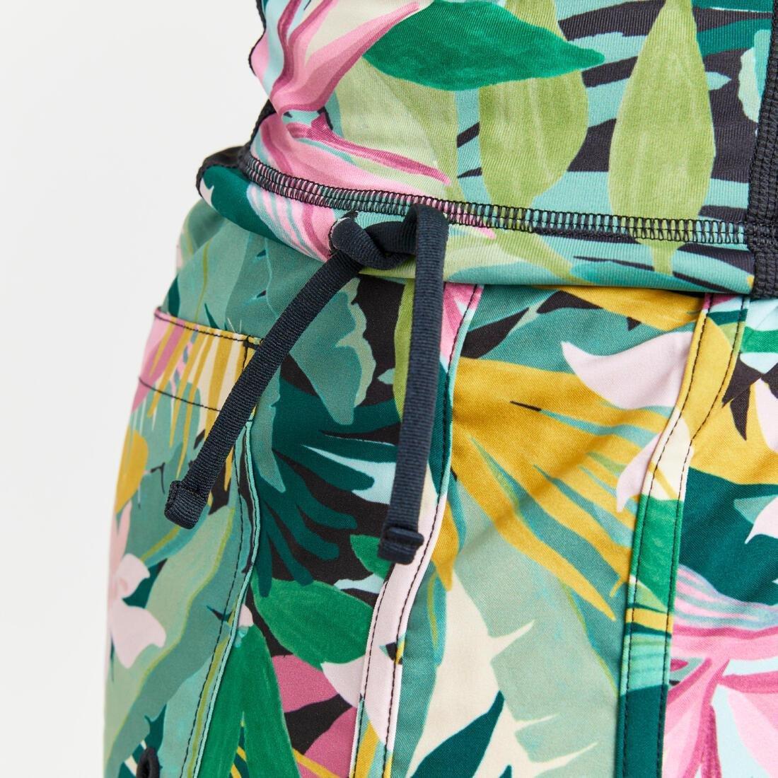 Women Long Sleeve T-Shirt Uv-Protection Surf Top - 500, Black, No Color, large image number 4