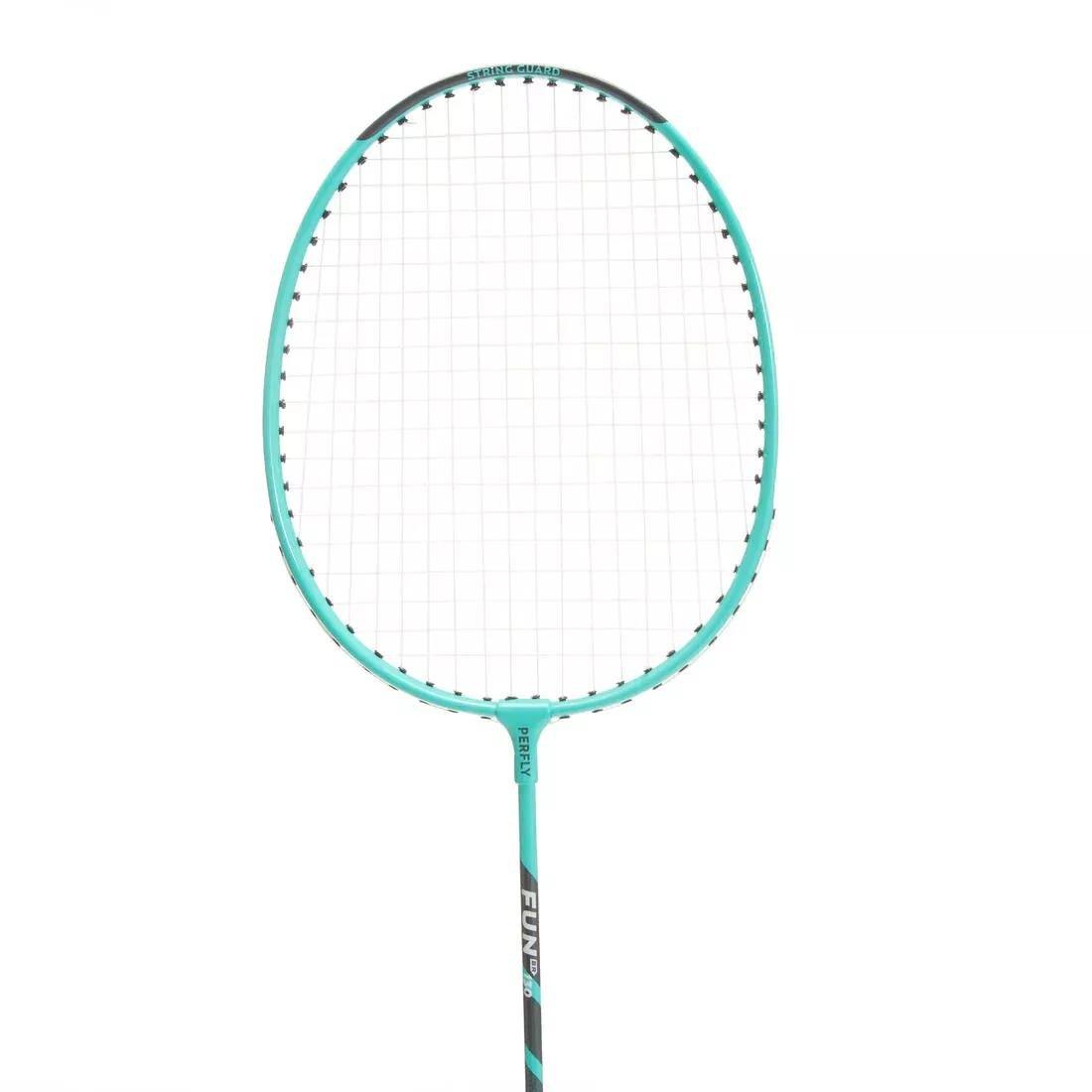 Adults Badminton Racket - Fun BR130, Turquoise, No Color, large image number 4