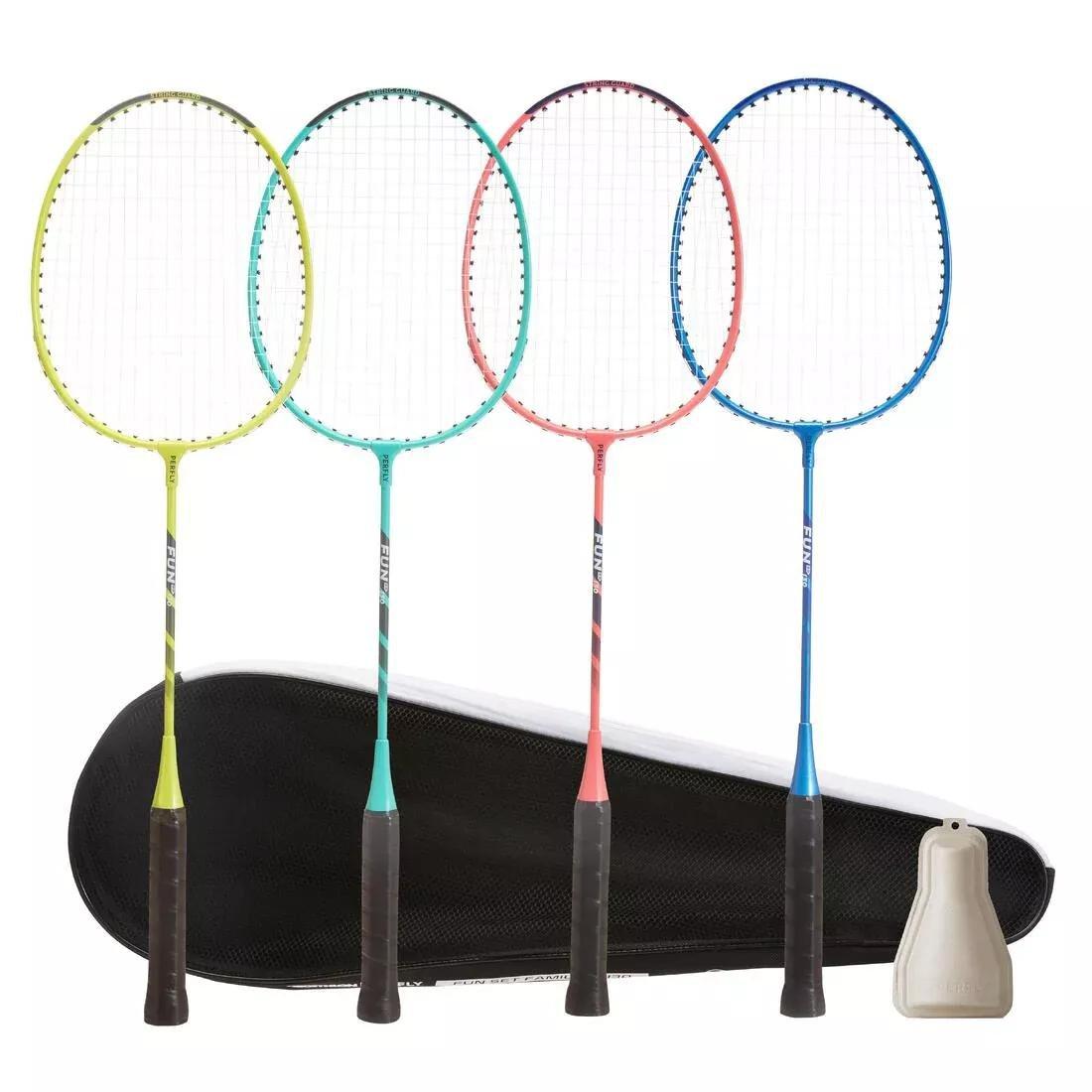 DEFAULT Adult badminton rackets Set Fun set family BR 130, No Color, large image number 0