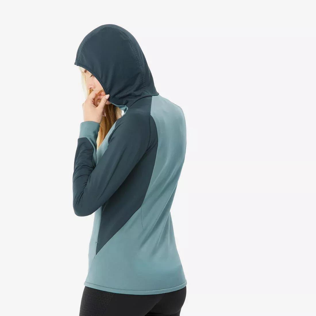 ASH GREEN Women's hiking thin fleece jacket - mh520, , large image number 3