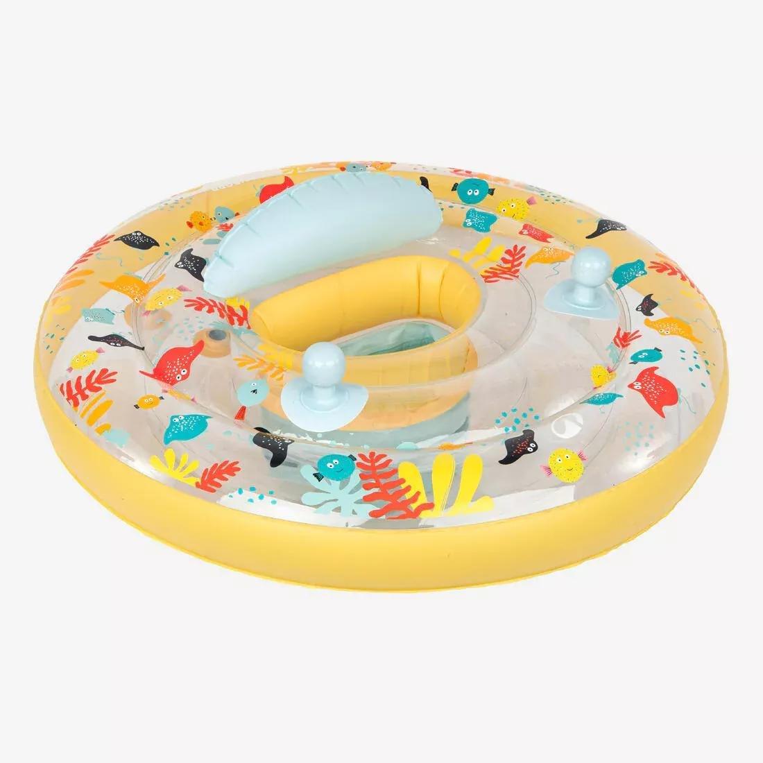 Baby Seat Swim Ring With Handles 7-15 Kg, Yellow, No Color, large image number 0