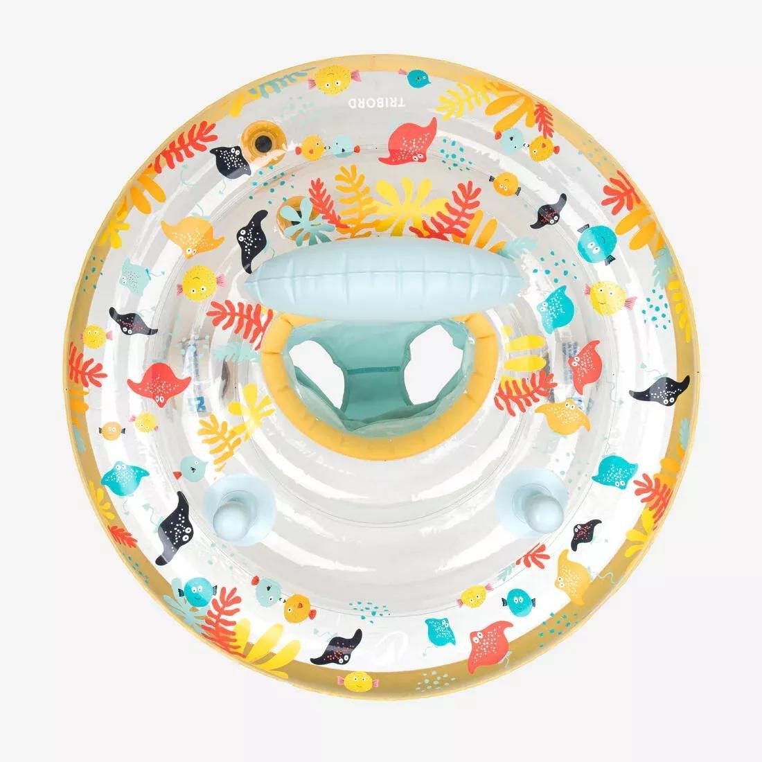 Baby Seat Swim Ring With Handles 7-15 Kg, Yellow, No Color, large image number 2