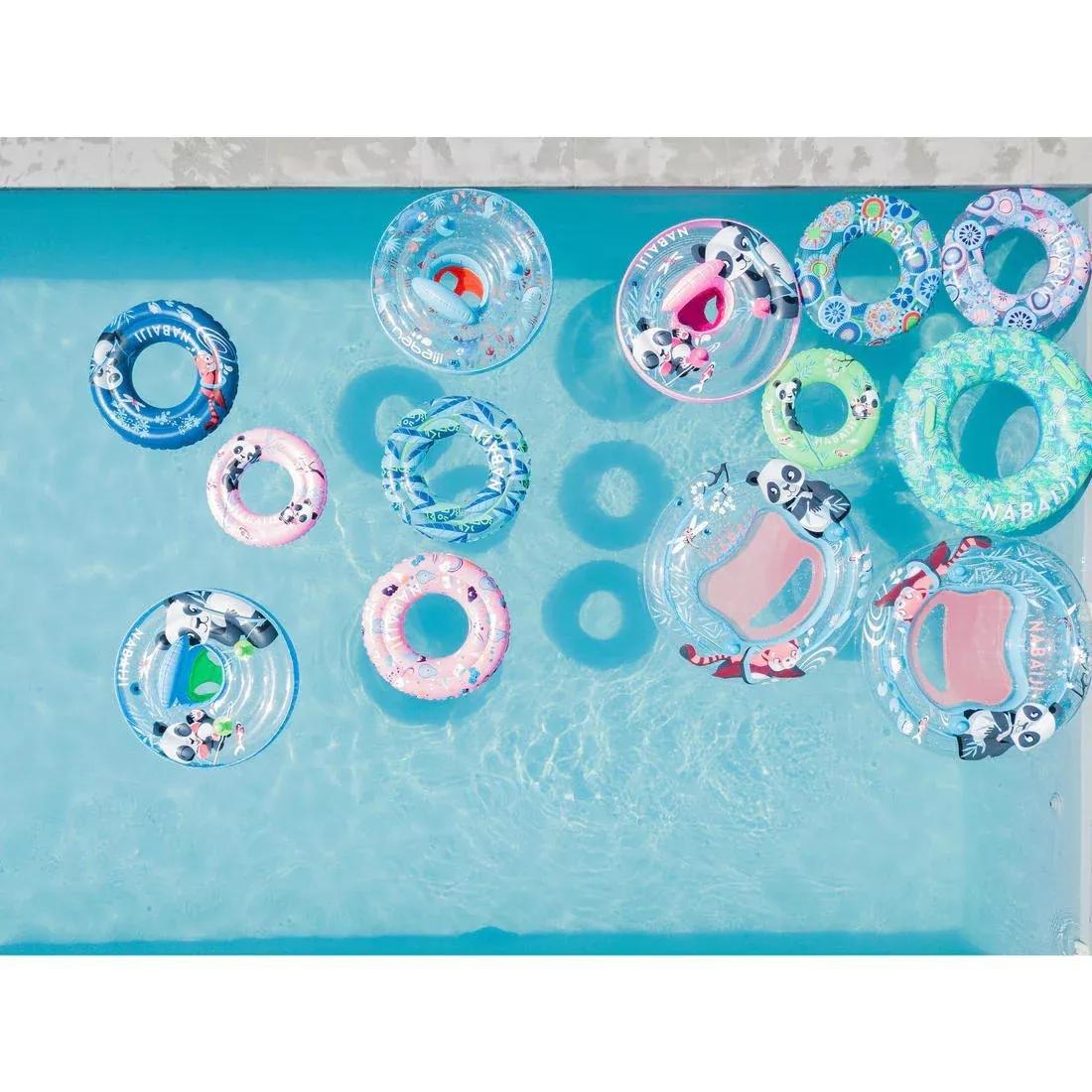 DEFAULT Swimming inflatable 51 cm pool ring for kids aged 3-6 PANDAS print, No Color, large image number 8