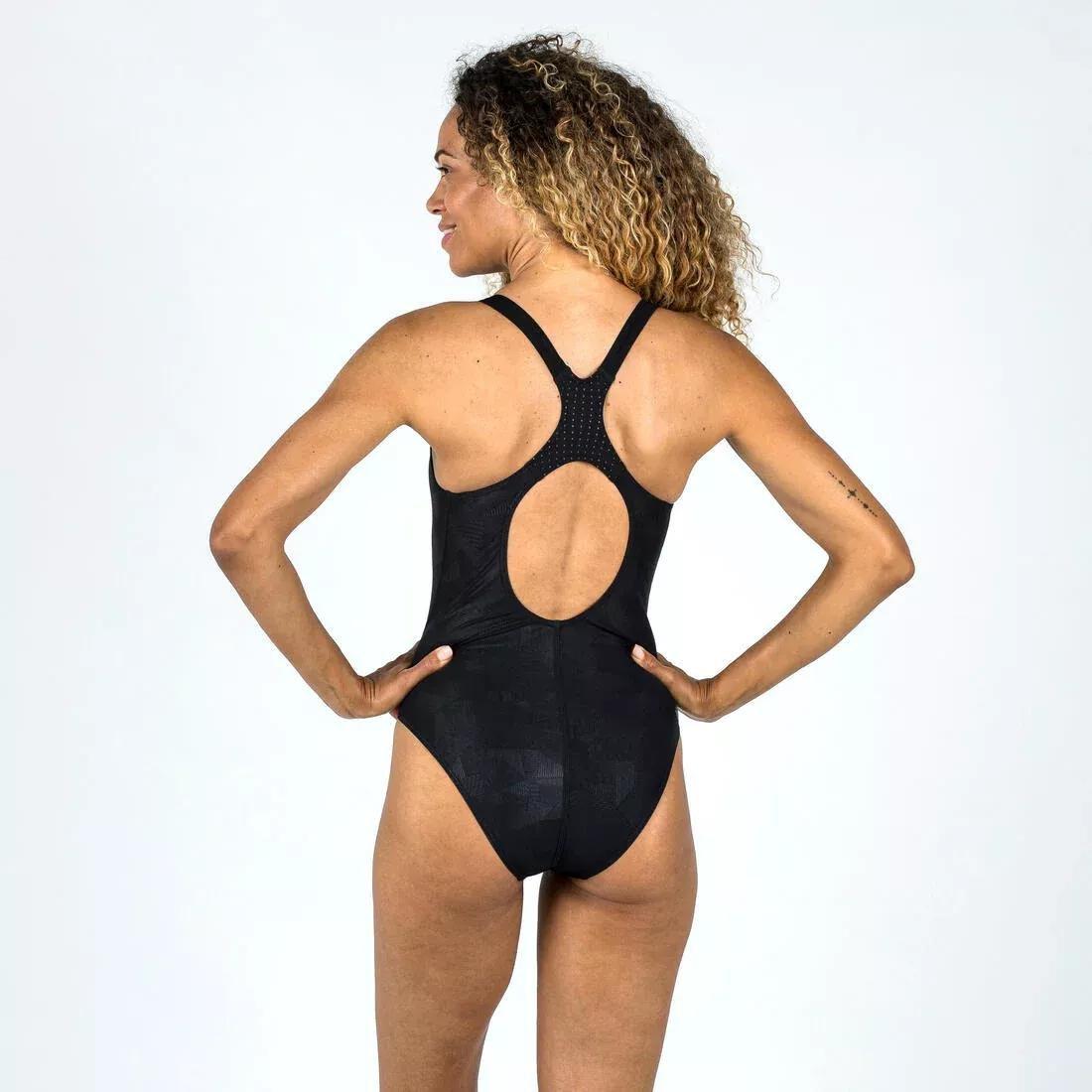 Women One-Piece Swimsuit - Kamyleon 500 Geol, Black, , large image number 1