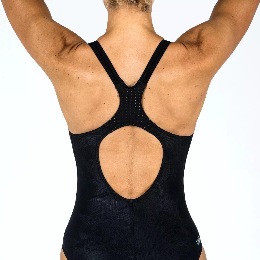 Women One-Piece Swimsuit - Kamyleon 500 Geol, Black, , large image number 2
