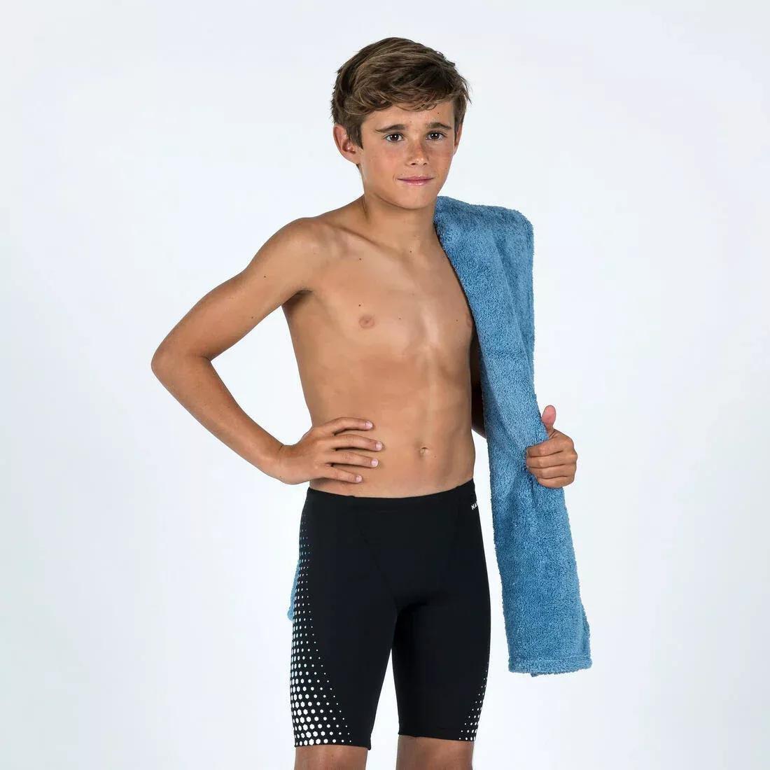 BLACK Boy's first 500 swimming jammers - black task, No Color, large image number 13