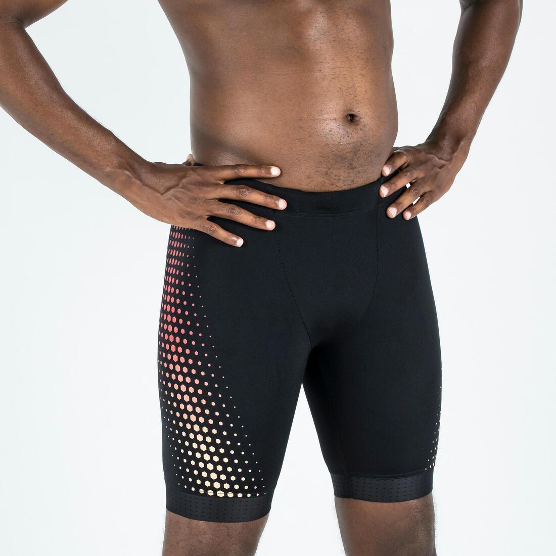 Men Swimming Jammer Fiti, Black, , large image number 1