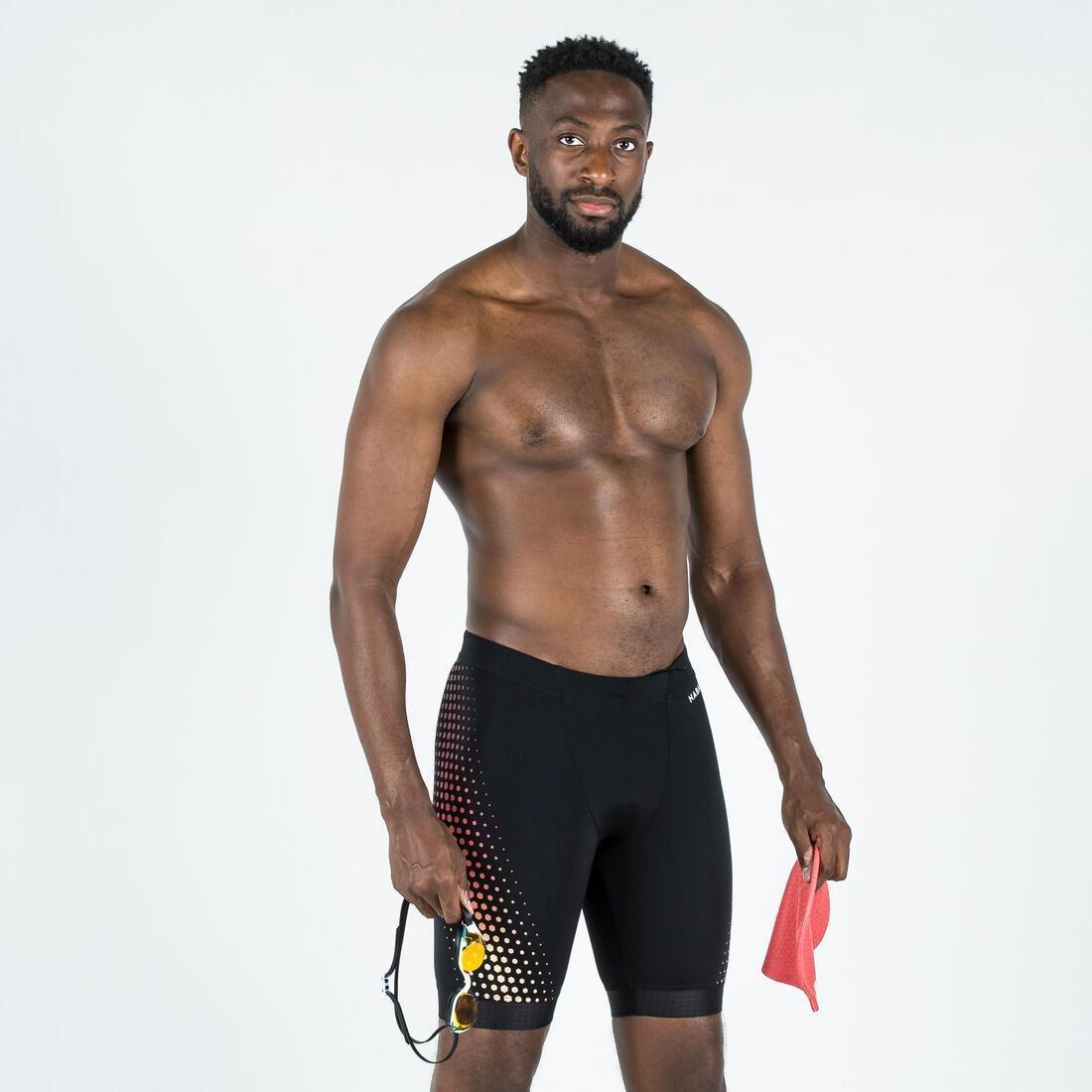 Men Swimming Jammer Fiti, Black, , large image number 9