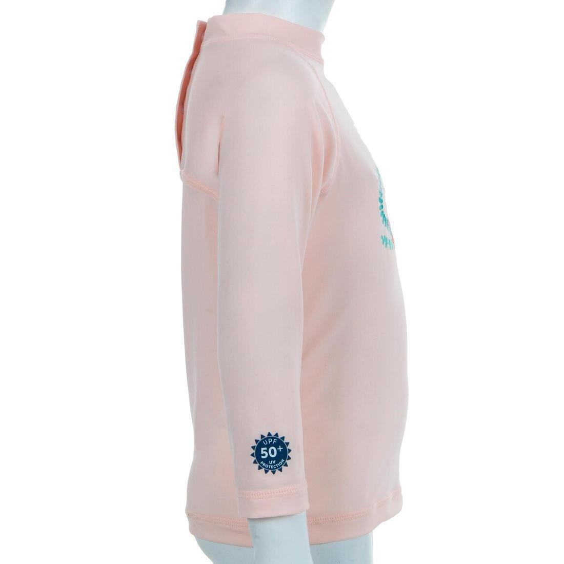 Kids Girls Long-Sleeve Uv-Protection T-Shirt, Pink, No Color, large image number 8