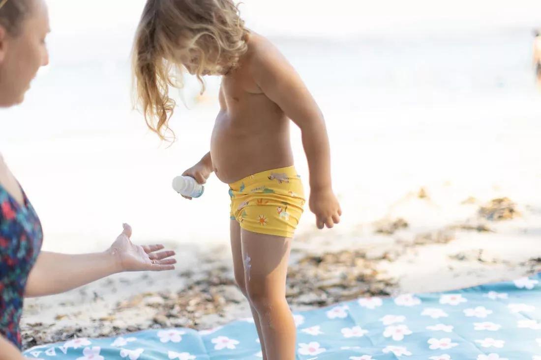 DEFAULT Baby / Kids' Swim Shorts - Blue Crab Print, , large image number 2