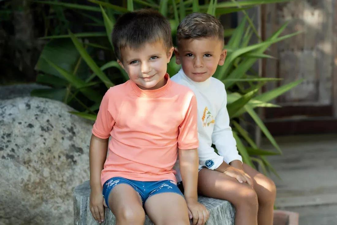 Kids Unisex Uv-Protection Short Sleeve T-Shirt, Orange, , large image number 5