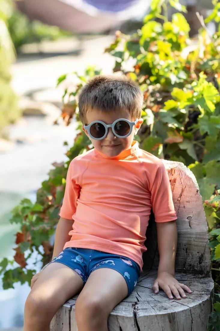 Kids Unisex Uv-Protection Short Sleeve T-Shirt, Orange, , large image number 7