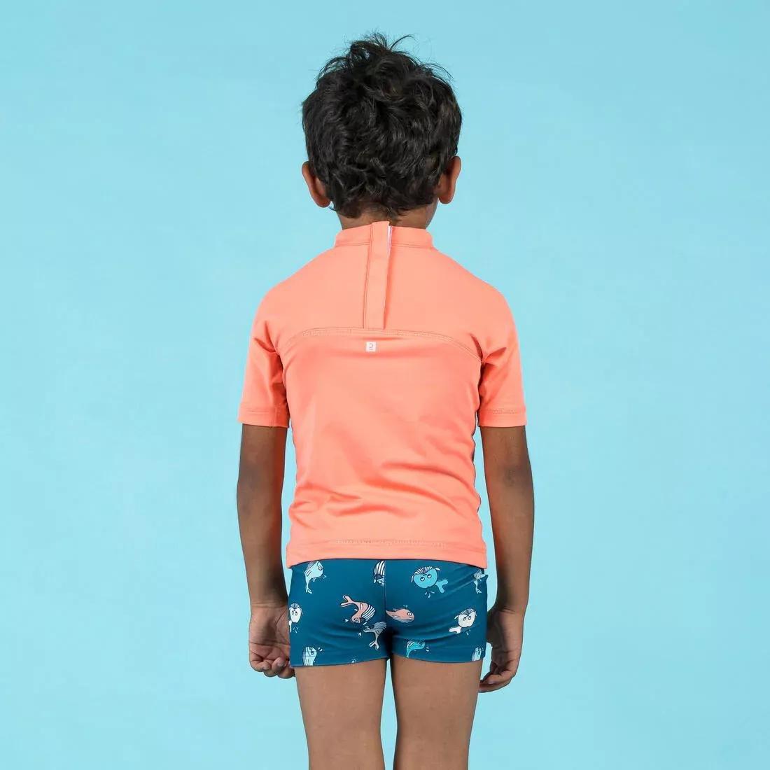 Kids Unisex Uv-Protection Short Sleeve T-Shirt, Orange, , large image number 10