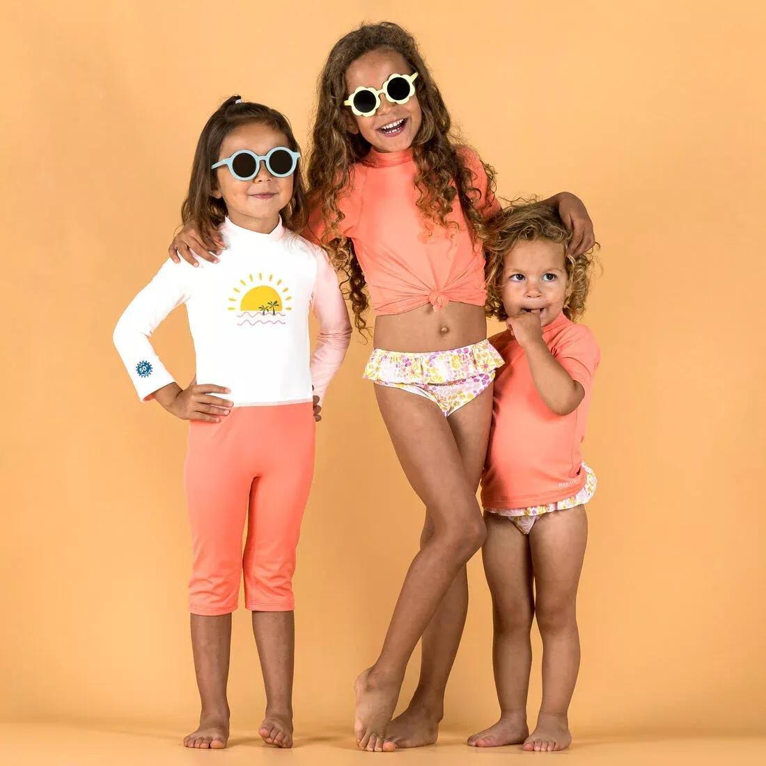 Kids Unisex Uv-Protection Short Sleeve T-Shirt, Orange, , large image number 12