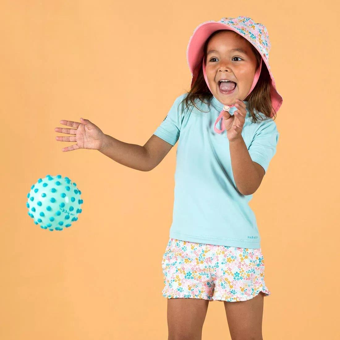 Kids Unisex Uv-Protection Short Sleeve T-Shirt, Turquoise, , large image number 6