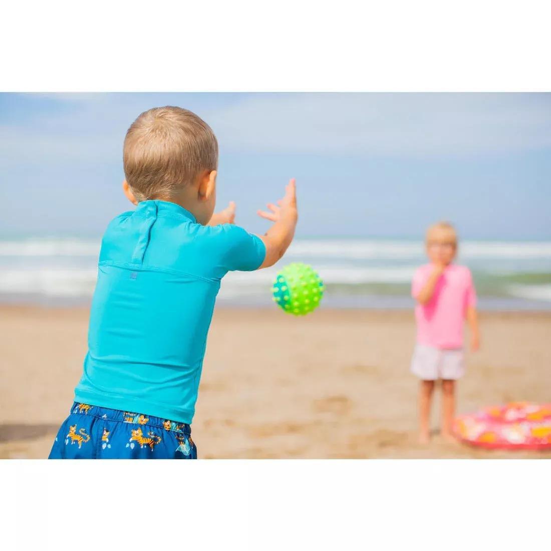 Kids Unisex Uv-Protection Short Sleeve T-Shirt, Turquoise, , large image number 12