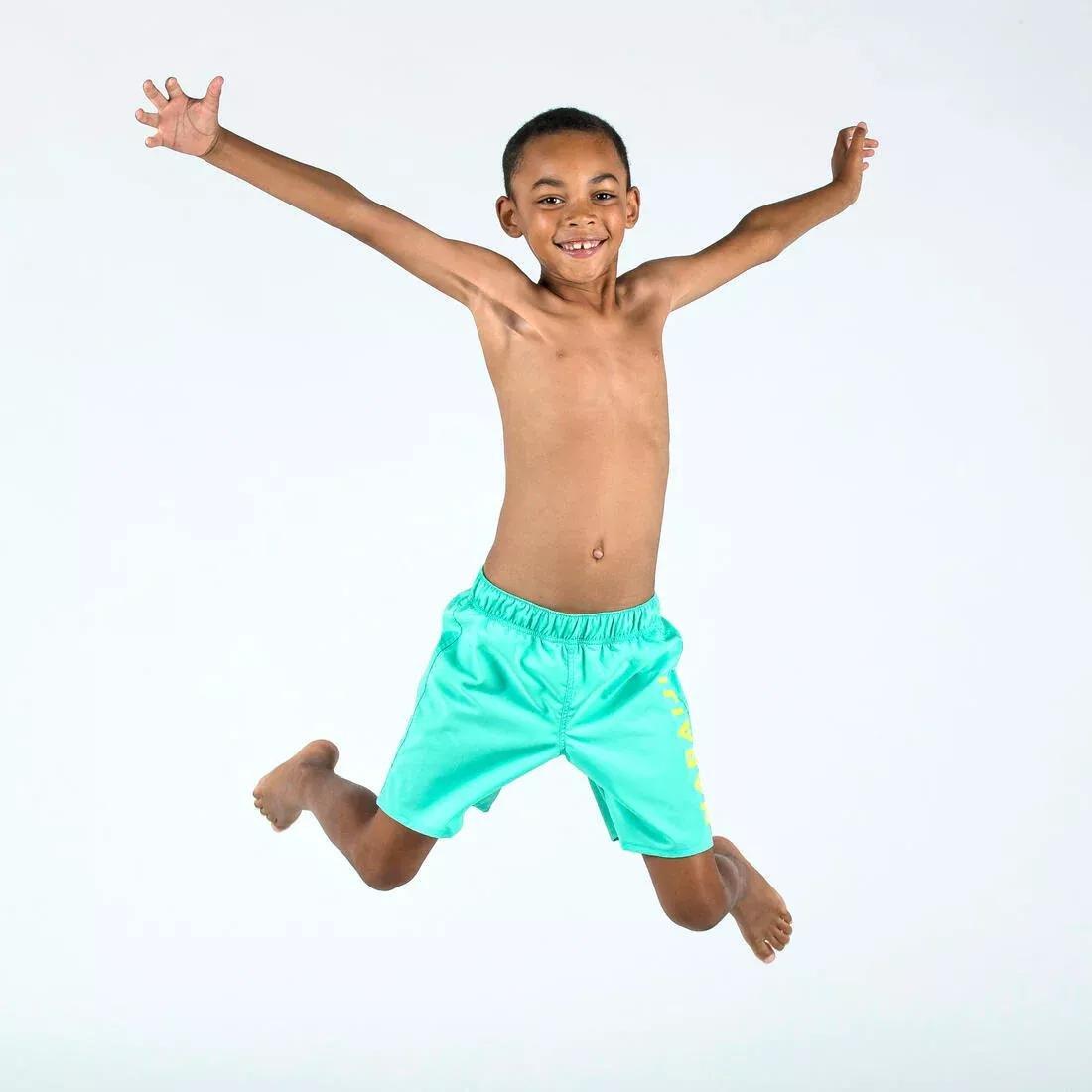 SEAFOM GREEN Boys' Basic Swim Trunks 100, No Color, large image number 2