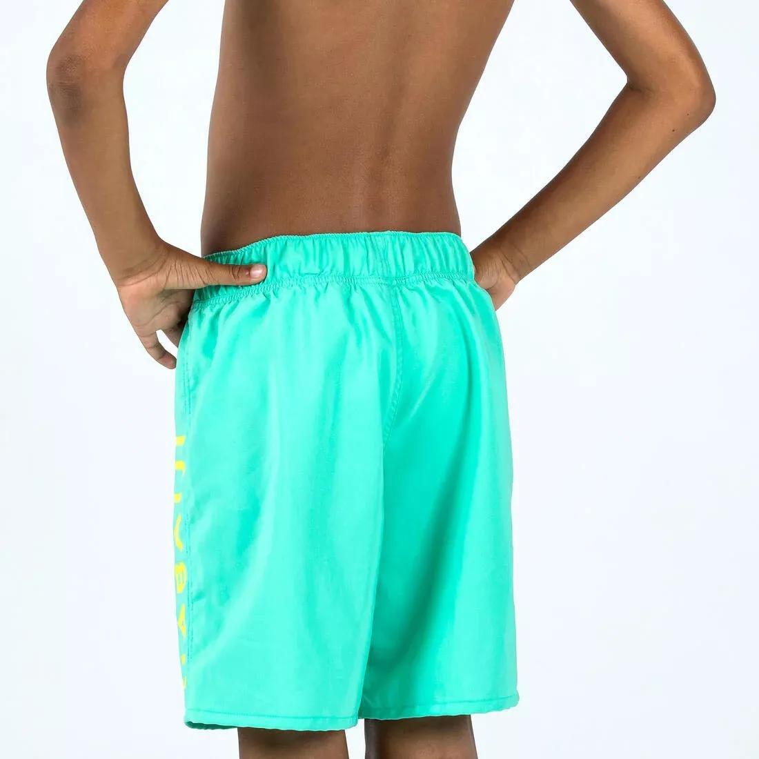 SEAFOM GREEN Boys' Basic Swim Trunks 100, No Color, large image number 5