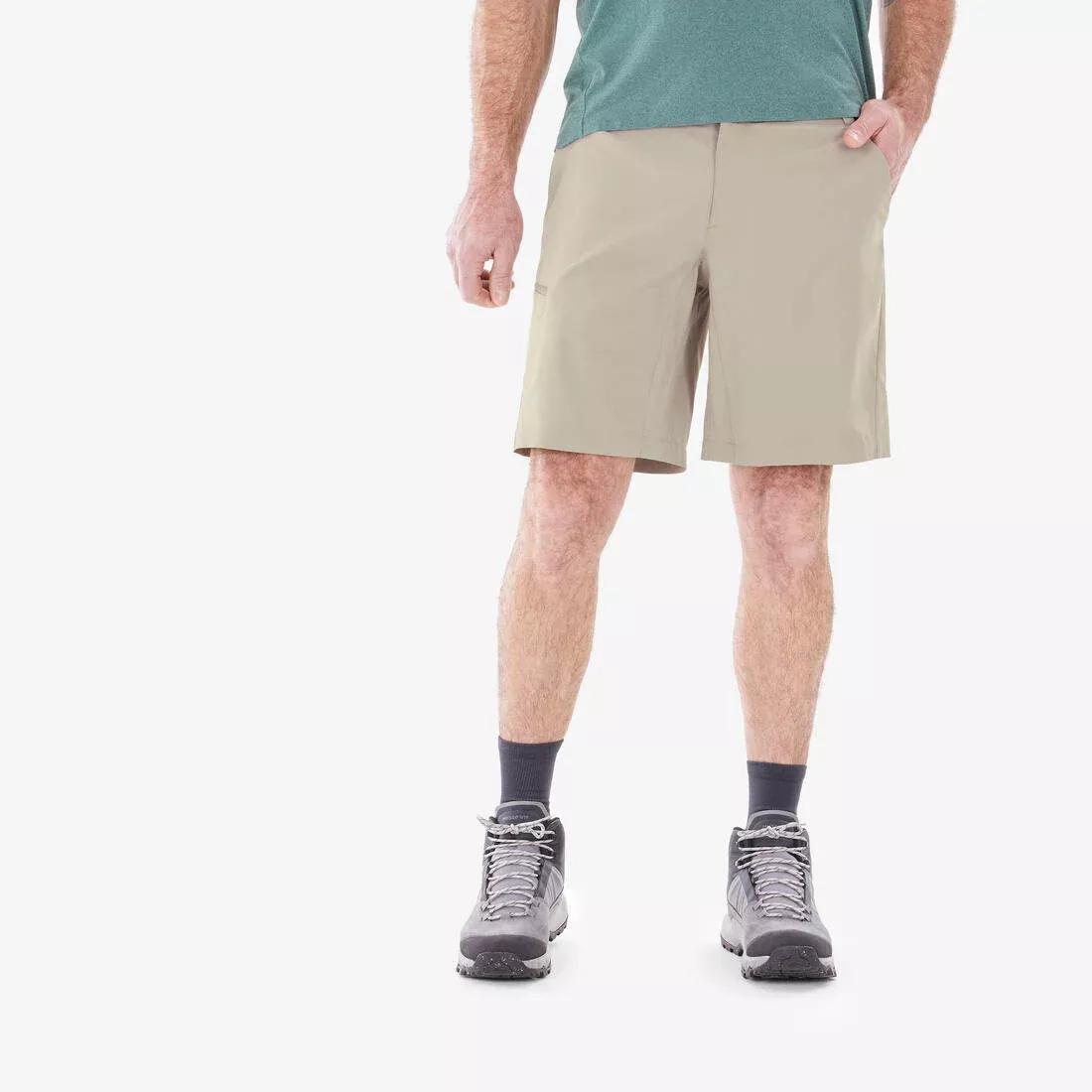 Men Hiking Shorts - MH100, Brown, 5401_000, medium