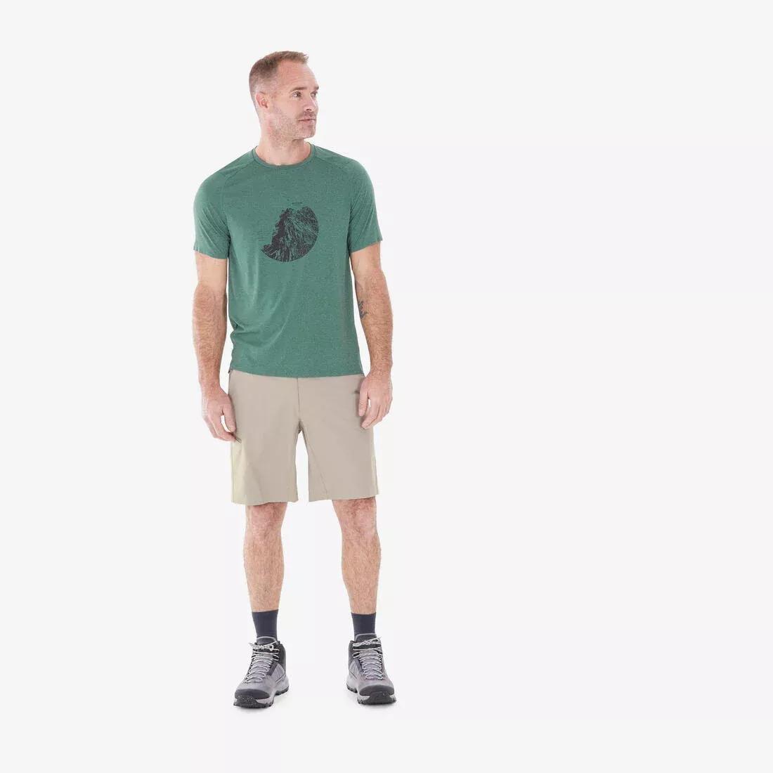 CORIANDER BROWN Men's Hiking Shorts MH100, , large image number 10