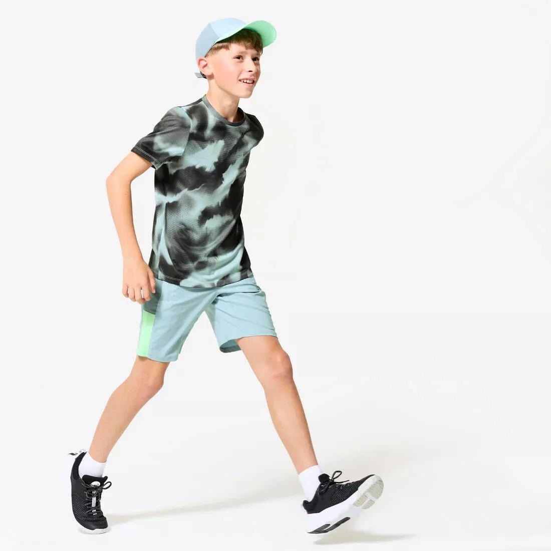 DOMYOS--TSHIRT S500 BOY PR BLA CK, 5401_000, large image number 2