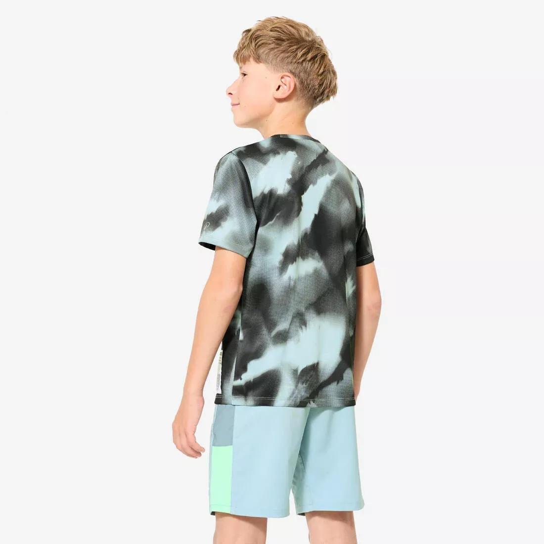 DOMYOS--TSHIRT S500 BOY PR BLA CK, 5401_000, large image number 4