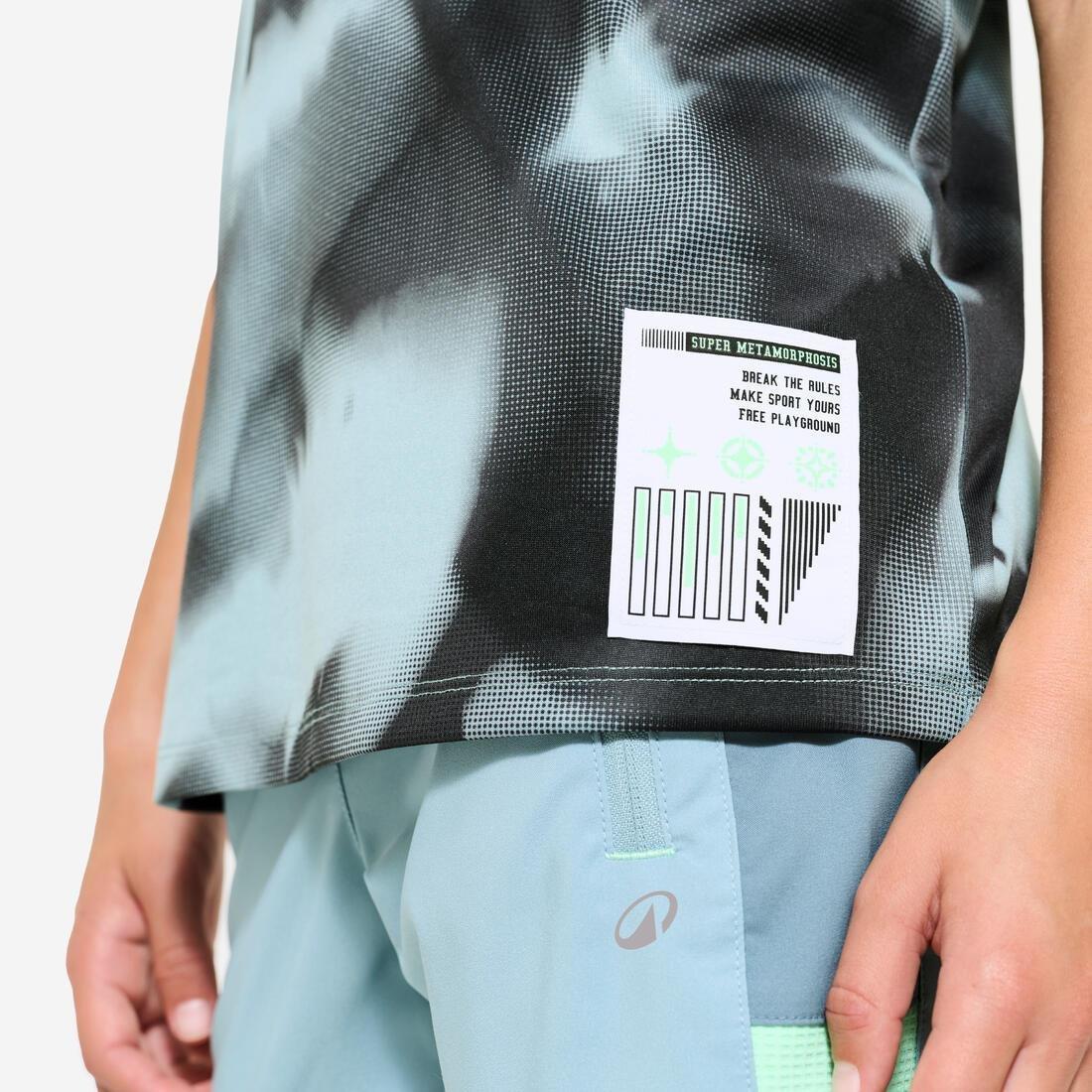 DOMYOS--TSHIRT S500 BOY PR BLA CK, 5401_000, large image number 5