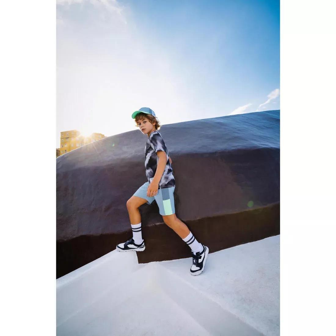 DOMYOS--TSHIRT S500 BOY PR BLA CK, 5401_000, large image number 8