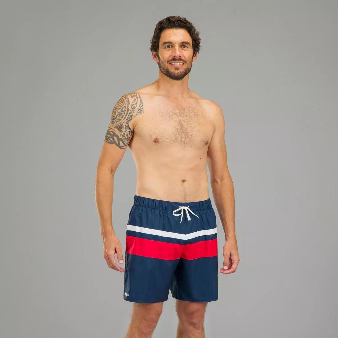 Men Surfing Boardshorts - 100 15Inch Popstripe, Blue, , large image number 2