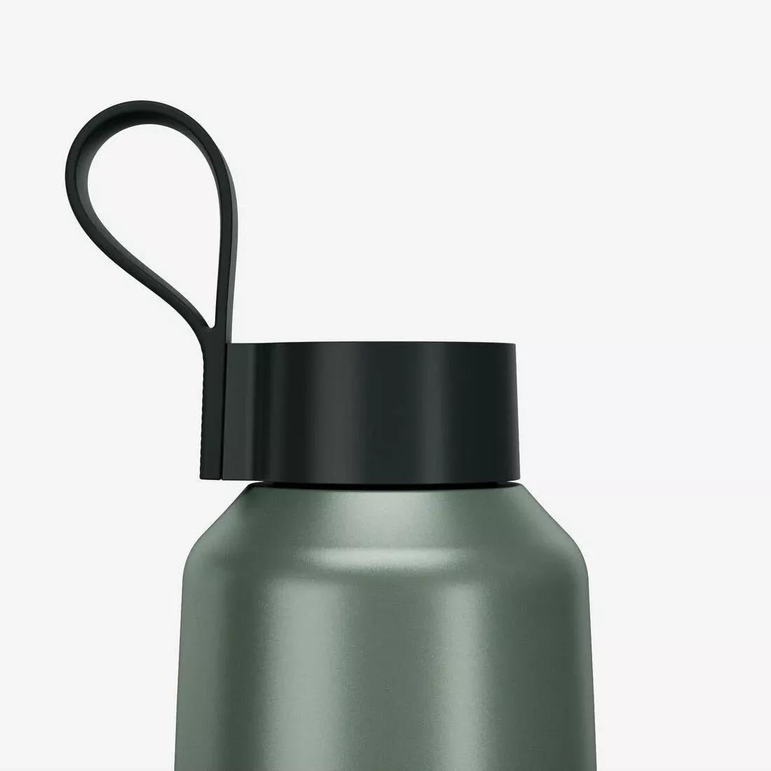 1 L Stainless Steel Water Flask 100 With Screw Cap For Hiking, Grey, No Color, medium