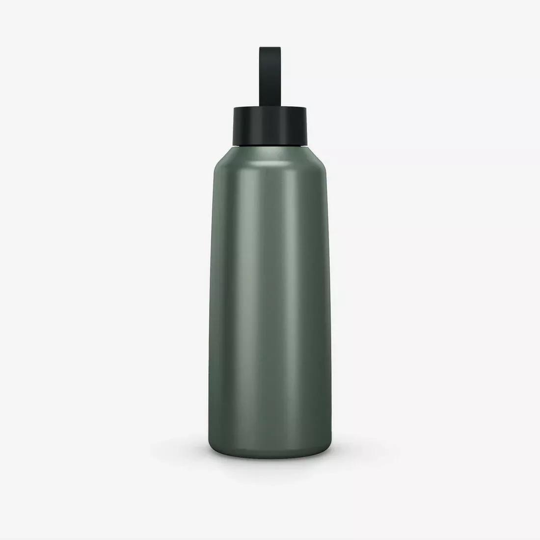 1 L Stainless Steel Water Flask 100 With Screw Cap For Hiking, Grey, No Color, large image number 8