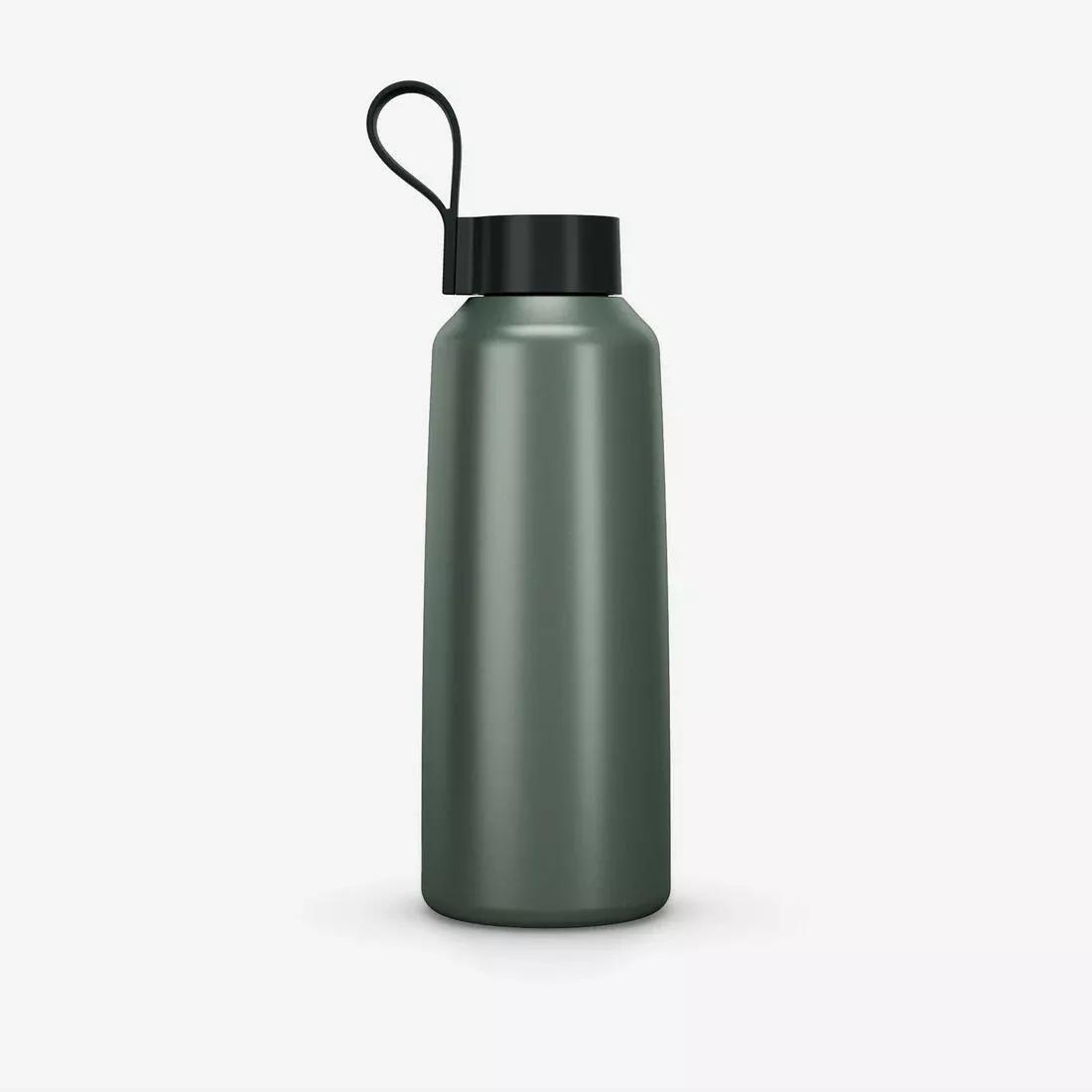 1 L Stainless Steel Water Flask 100 With Screw Cap For Hiking, Green, 5401_000, medium