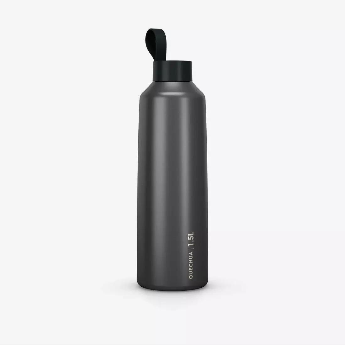 1.5 L stainless steel flask 100 with screw cap for hiking, Grey, No Color, large image number 0