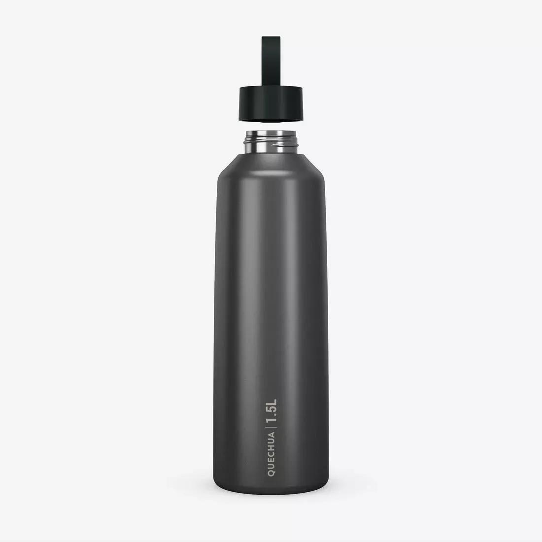 1.5 L stainless steel flask 100 with screw cap for hiking, Grey, No Color, large image number 3