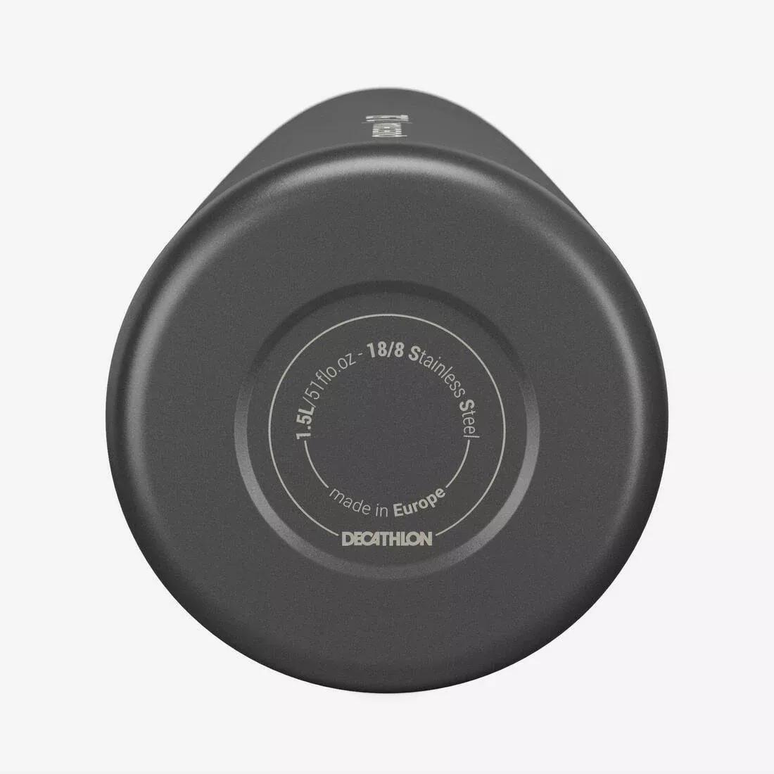 1.5 L stainless steel flask 100 with screw cap for hiking, Grey, No Color, large image number 7