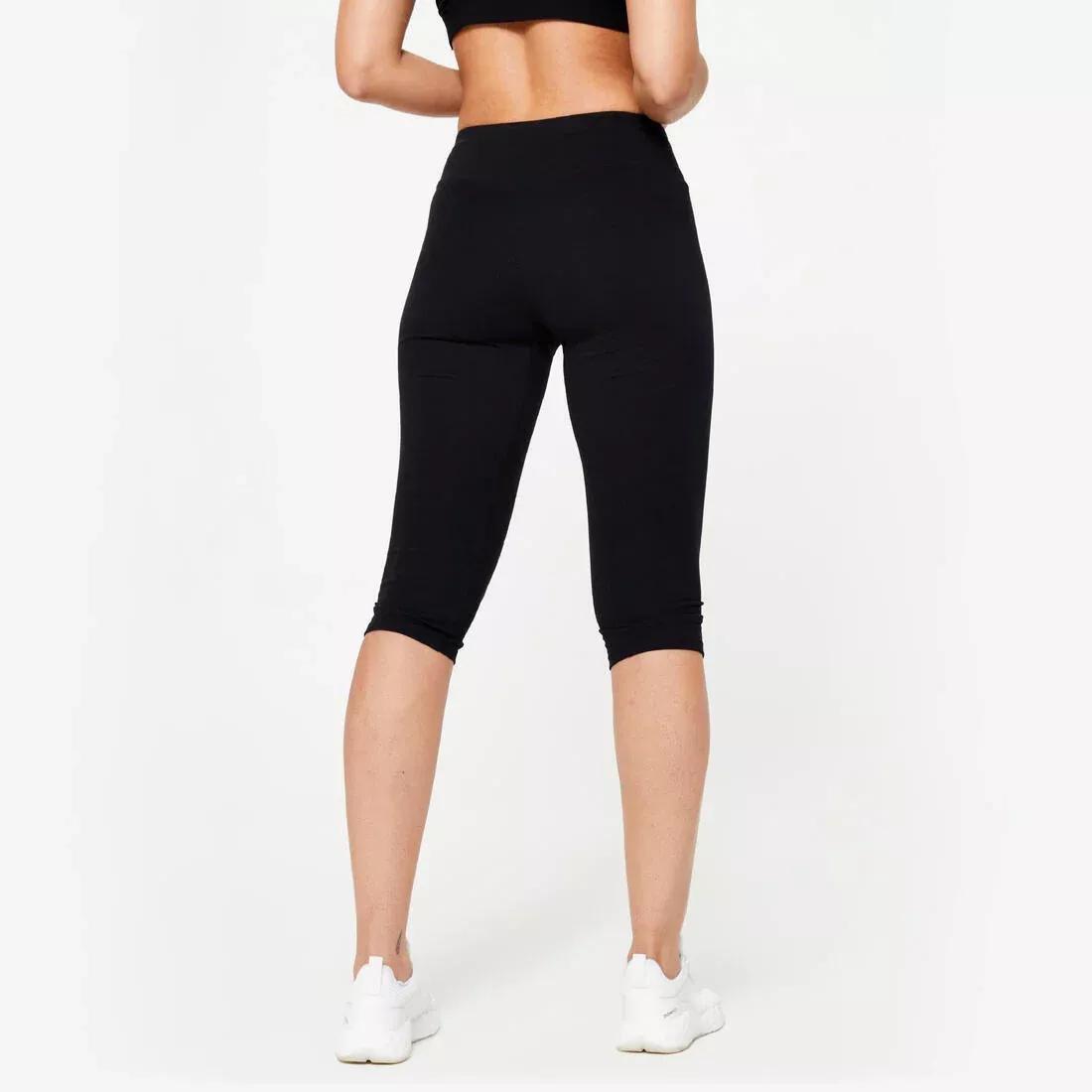 Women Slim-Fit Cropped Bottoms, Black, No Color, large image number 3