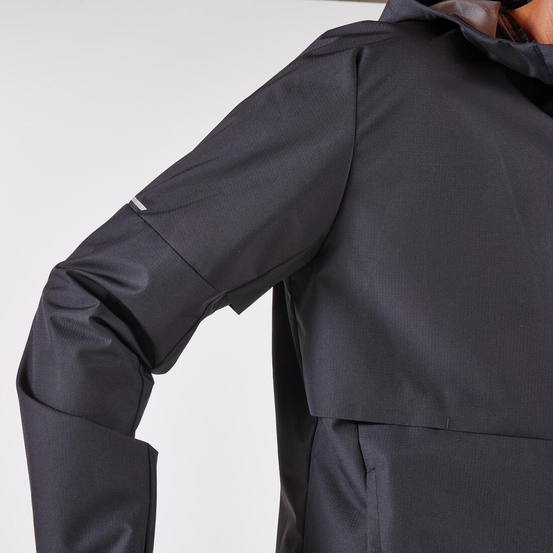 Men Waterproof Jacket - Run 100, Black, 5401_000, large image number 5