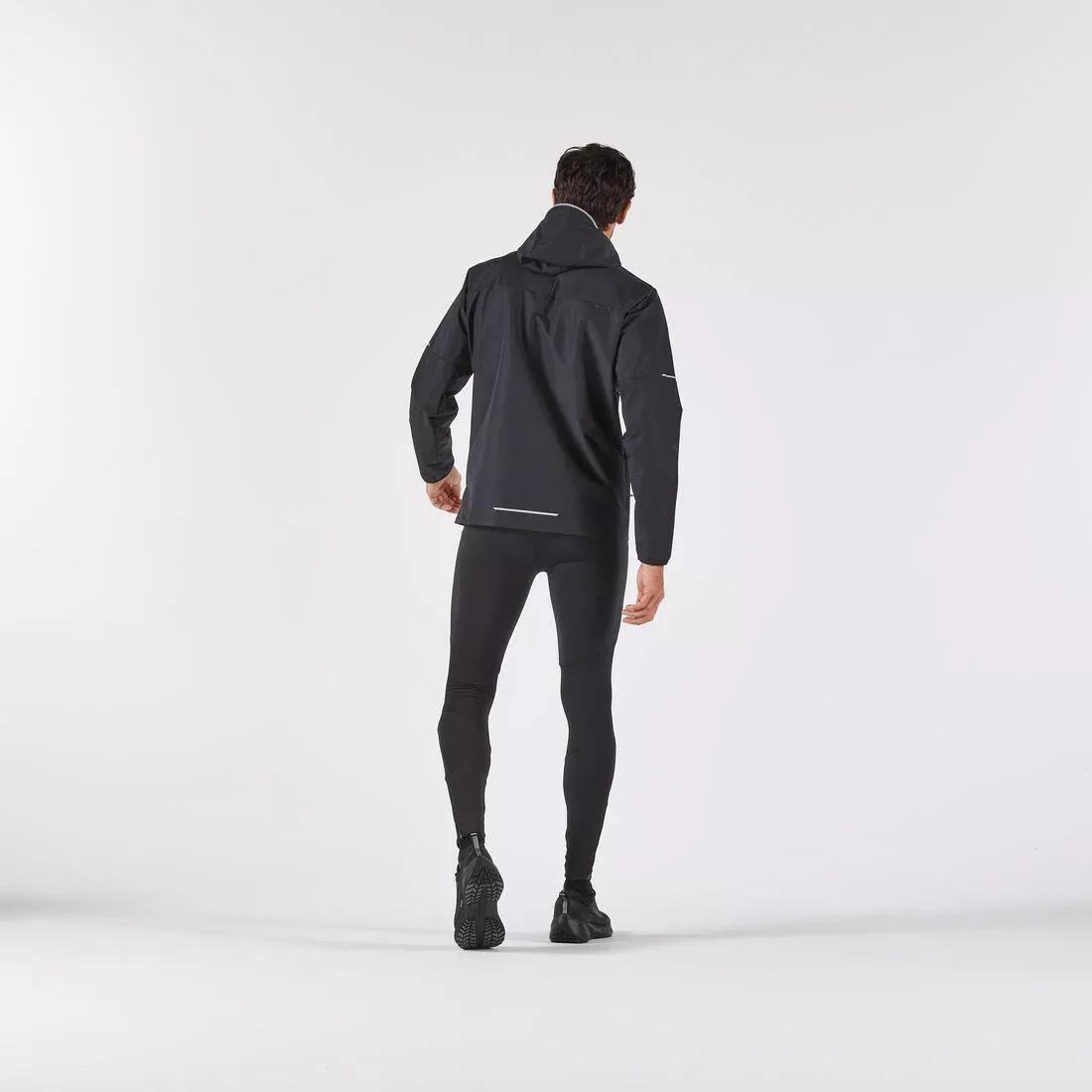 Men Waterproof Jacket - Run 100, Black, 5401_000, large image number 7