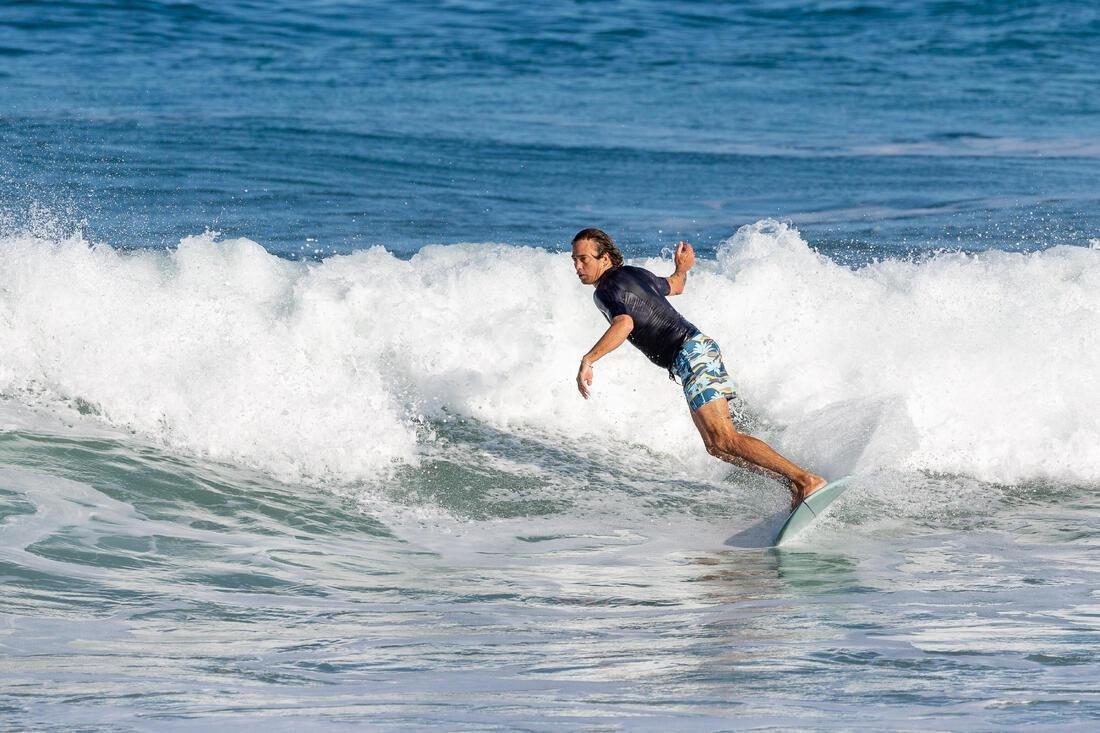 SMOKED GREEN Men's short-sleeved UV protection T-shirt - 500 palm, No Color, large image number 3