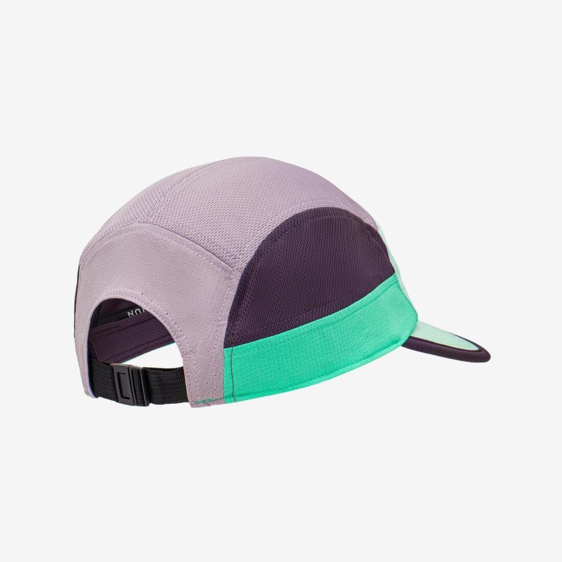 Unisex Running Cap - Kiprun 5 Panels, Green, No Color, large image number 12