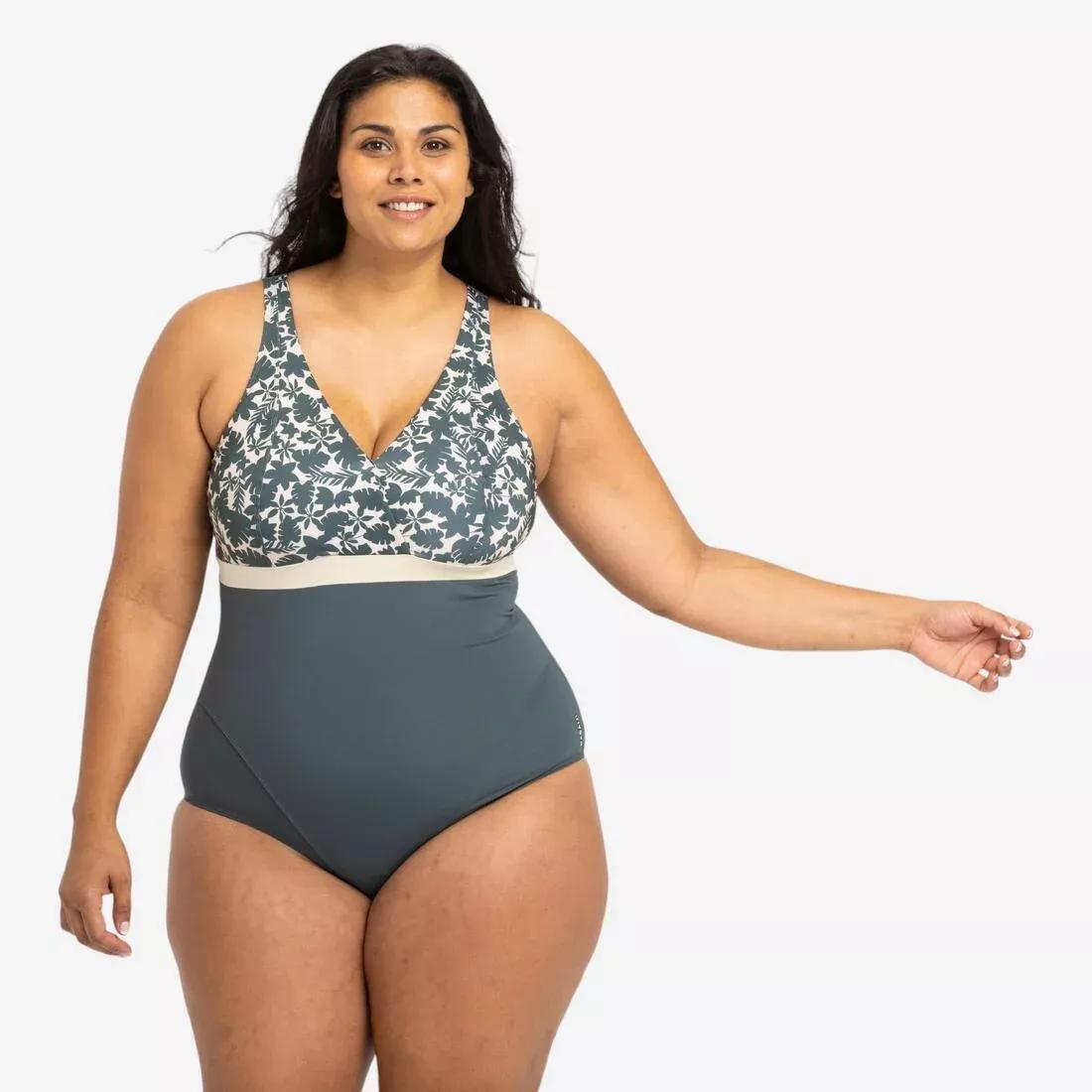 Women 1-piece Aquafitness Swimsuit - Mia Dot, Blue, No Color, large image number 0