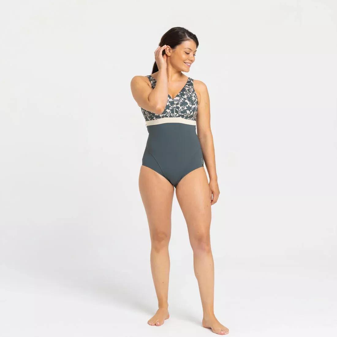 Women 1-piece Aquafitness Swimsuit - Mia Dot, Blue, No Color, large image number 5